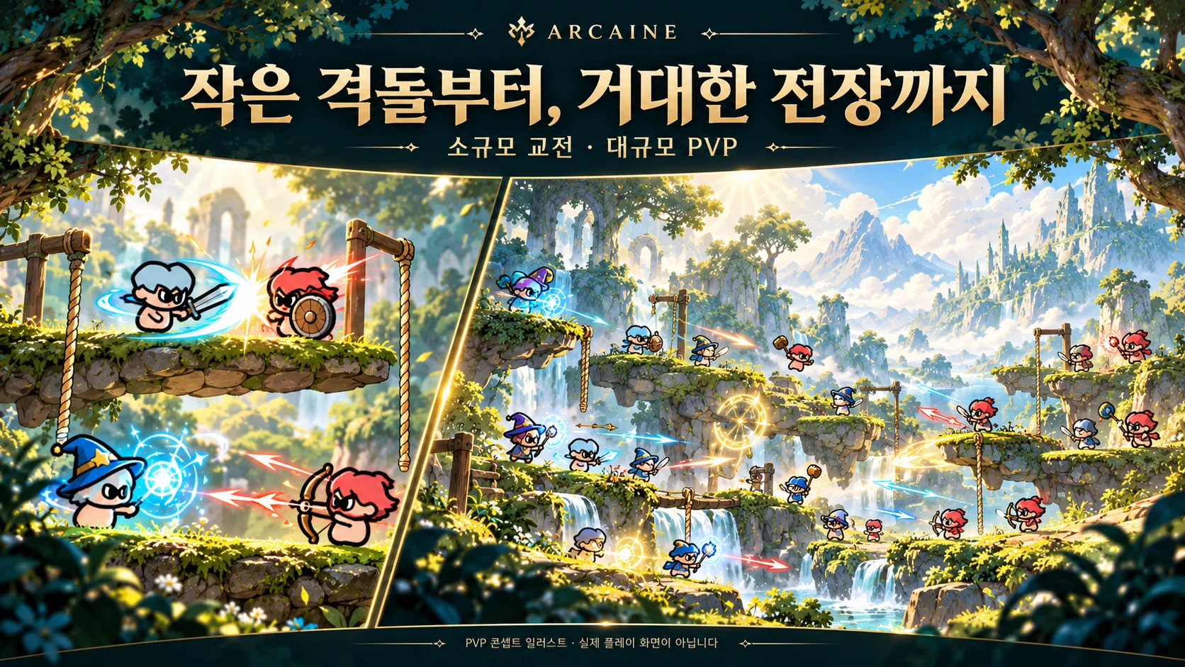 서로 다른 모험가, 맞서는 순간 홍보 이미지